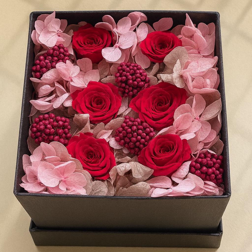 Flower Box Rosso Cipria