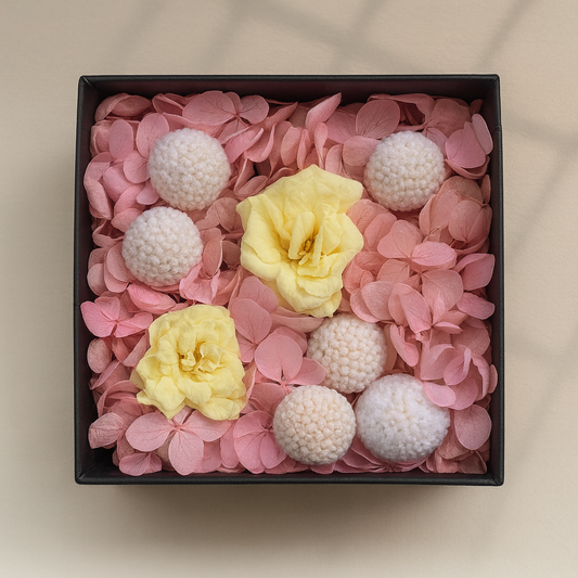 Flower Box Giallo Cipria