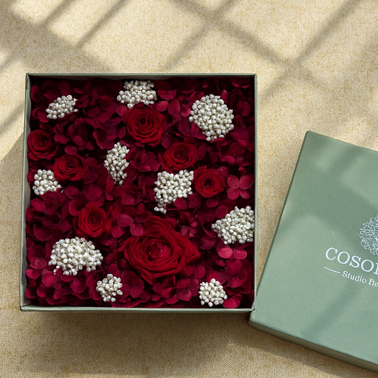 Flower Box Rosso Eleganza