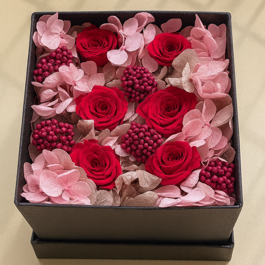 Flower Box Rosso Cipria